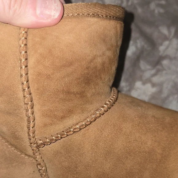 UGG Tan Shearling Suede Boots - Picture 8 of 12